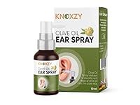 Knoxzy Olive Oil Ear Spray, Wax Removal Natural Spray for Infections & Pain Softener Relief Clinically Tested - 10 ml