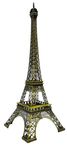ART FLAUNTS Metal Eiffel Tower Antique Vintage Statue for Room, Office, Decorative Showpeice for Home, Desk Decor, Table Stand Holder, 22 cm