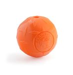 Planet Dog Orbee-Tuff Diamond Plate Orange Treat-Dispensing Dog Toy, Large