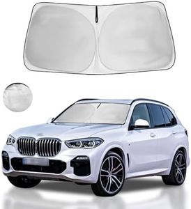 HOHUIGO Windshield Sun Shade for BMW X5 2025 2024 2023 2022 2021 2020 2019 M Sport xLine Front Window Sunshade SUV Accessories Fodable Sun Visor UV Protector Shade Heat Shield Cover