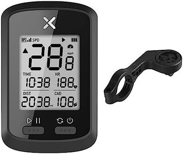 XOSS G+ GPS Bike Computer, Bluetooth ANT+ Cycling Computer, Wireless Bicycle Speedometer Odometer with LCD Display, Waterproof MTB Tracker Fits All Bikes (Support Heart Rate Monitor & Cadence Sensor)
