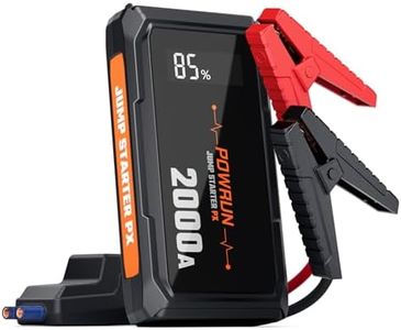 Powrun P-X Jump Starter, 2000A Portable Jump Box - Car Jump Starter Battery Pack for up to 6.0L Gas and 5.0L Diesel Engines, 12V Battery Jump Starter with Carry Bag