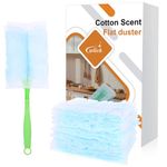 30 Pack Duster Refills Compatible with Flash and Swiffer Duster, Duster Magnet with 1 Handle, 180° Duster Replacement Refills for Cleaning Furniture, Office, Blinds, Car