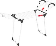 Vileda Premium 2-in-1 Indoor Airer, White, 8 x 57 x 106 cm