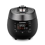 CUCKOO CRP-RT0609FB | rice cooker 6 cup (Uncooked) Twin Pressure & Warmer | 12 Menu Options: High/Non-Pressure Steam & More, Made in Korea | Black