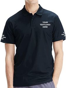 Custom Polo Design Your Own Golf Personalized Shirt for Men Tee Print Embroidered Logo Text Photo Logo Upf50+ Navy