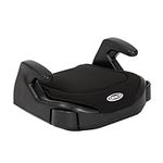 Graco Booster Basic R129 Backless Booster Car Seat, Lightweight at only 1.4kg, Suitable from approx. 7 to 12 years (135-150cm), Black fashion