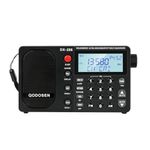 QODOSEN DX-286 Portable Radio, with TEF6686 Automotive Chip,LW AM, FM, Shortwave,Data System(RBDS/RDS),Antenna Attenuator,Antenna Switch, AMP Switch,1000 Presets,Tone Switch,Clock/UTC/Alarm/Sleep