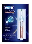 Oral-B Genius X Electric Toothbrush with Artificial Intelligence, App Connected Handle, 1 Toothbrush Head & Travel Case, 6 Mode Display with Teeth Whitening, 2 Pin UK Plug, Rose Gold