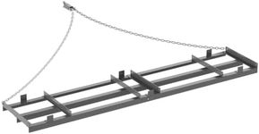 6FT Tow Behind Drag Harrow, Steel Driveway Grader Leveling Tool 96''L,Gray