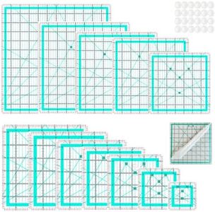Quilting Rulers,12 Quilting Square Ruler(2.5",3.5",4.5",5",5.5",6",6.5",7",8.5",9",10",12"),Quilting Ruler Square