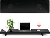RuPS - Solid Wood Bathtub Tray Table | Large Bathtub Tray | Bathtub Accessories Holder | Mobile | Tablet and Glass Holder | Wedding (Black Stain)
