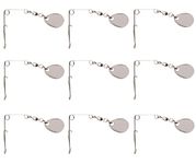 10/22/33 Pcs Spinner Blades Smooth Nickel Spoons Rigs Spinners Spinnerbait Fishing Lures Accessories (22pcs)