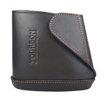 TOURBON Genuine Leather Shotgun Stock Extension Slip on Recoil Pad Sleeve - Dark Brown (Small)