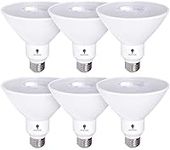 6 Pack High Power Outdoor PAR38 17W 170Watt Equivalent 1700 Lumens LED Dimmable Flood Light Bulb Waterproof E26 6000K Daylight LED Flood Light Bulbs Security Backyard Garage Led Spotlight Bulbs