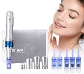 Dr. Pen Ultima A6 Professional Kit - Authentic Multi-function Wireless Electric Beauty Pen - Skin Care Kit for Face and Body - 12pins х3 + 36pins х3 + Nano pinх3 Cartridges