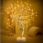 Twinkling Tree Lamp with LED Light Fairy Lighted Trees Home Decoration Wedding Birthday Party Decor Battery USB & Battery Operated Adjustable Twig Branches（Warm White）