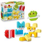 LEGO DUPLO My First 3 in 1 Creative Cute Pets Animal Toy - Creative Building Toddler Toy 10477