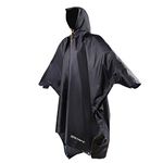 REDCAMP Waterproof Rain Poncho with Hood and Arms for Camping Hiking, 3 in 1 Giant Large Lightweight Reusable Raincoat Poncho for Men Women Adults (Adult-Navy Blue, Large)