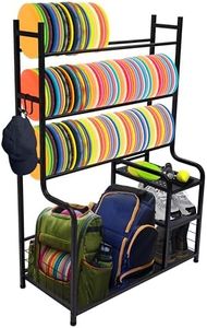 Disc Golf Storage Rack, Disc Storage, Disc Golf Shelf, Disc Rack, Disc Station Organizer, Disc Sport Equipment Accessories Storage, Frisbee Disc Golf Bag Basket Organizers for Home, Garage