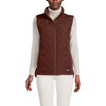 Lands' End Women's FeatherFree Insulated Vest, Rustic Brown, 3X