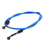 Brake Oil Hose, 4 Colors 50cm - 200cm Brake Oil Hose Motorcycle Brake Hose Line Motorbike Braided Oil Hose Brake Clutch Oil Hoses Pipe for Dirt Bike, Enduro, Motocross(1200mm-Blue)