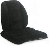 Office Chair Back Massage Lumbar Supports and Nonslip Chair Seat Pads Cushion Pain Relief Back Rest Lumbar Cushion Pillow for Dinning Chair,Car Seats,Recliner,Sofa-Black