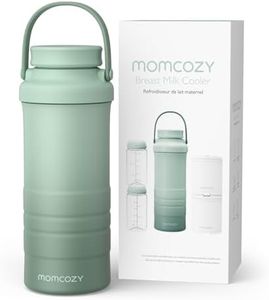 Momcozy Glaciere Lait Maternel, Pot Conservation Lait Maternel Portable 650ml, Maintien Fraîcheur 24h, 2 Bouteilles Incluses pour Stockage​, Conservation Lait Maternel Facile