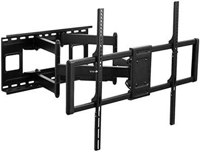 VIVO Heavy Duty 60 to 120 inch Extra Large Screen TV Articulating Wall Mount for LCD LED Flat and Curved Screens, Extended Arm Swivel Mount, Max VESA 900x600mm, Black, MOUNT-VW120M