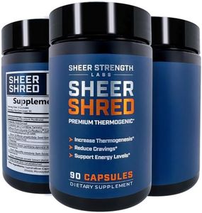 Sheer Strength Labs Thermogenic Capsaicin Supplements Premium Supplement for Men, Jitter Free Blend of Capsaicin, Rauwolscine, Forskohlii & L-Carnitine Supplement - 30SV