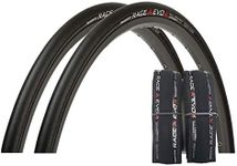 Panaracer Clincher Tires [700 x 25C] Race A Evo 4 F725-RCA-B4-2P Black/Black (for Road Bike, Cross Bike, Road Racing, Touring, Long Ride), Simple Packaging, Set of 2