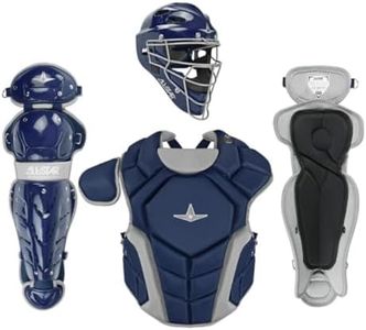 All-Star Top Star Series Baseball Catching Equipment Kit, Meets NOCSAE Standard - Ages 12 to 16, Navy