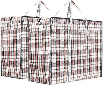 Deco Express Buste per Indumenti con Cerniera - Borse Spesa Trasloco Cambio Stagione Riutilizzabili XL Grande Capacità (Pacco da 4)