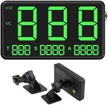 AUTENS Universal HUD GPS Head-up Display Digital Speedometer Driving Speed Alert Fatigue Alarm for Cars with KM/H and MPH，4.5inch Large Screen for Car & Other Vehicle (C80)