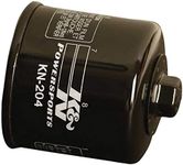 K&N KN-204 Motorcycle/Powersports High Performance Oil Filter,Black