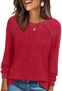 AUTOMET Womens Long Sleeve T Shirts Casual Tunic Work Burgundy Tops Spring Plus Size Sweaters Date Night Outfit 2026 Dressy Blouse Red 2XL