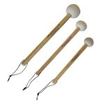 Arborea Paded Gong Mallet 3 Pcs With Wooden Handle for Gong Percussion