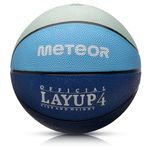 meteor Basketball Ball Layup Size 4 3 1 Youth Ideal for Children Hands 2-10 Years Ideal Mini Basketball for Training Soft Kids Outdoor