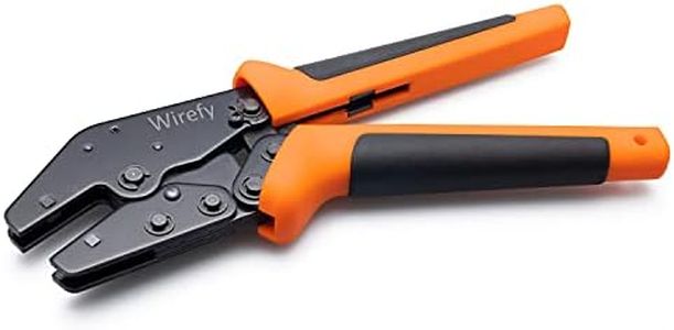 Wirefy Crimpzange mit schnellem Backenwechsel - Krimperzange mit hoher Hebelkraft - Presszange für Kabelschuhe & Schrumpfverbinder - Aderendhülsenzange, Kabelschuhzange - 0,14-25 mm²