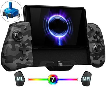FUNLAB Camo Switch Controller Joypad for Nintendo Switch/OLED, Luminous Ergonomic Switch Handheld Controller, Switch Replacement Controller with Adjustable Color, Turbo, Mapping