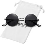 MEETSUN Small Round Sunglasses Pola