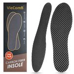 Carbon Fiber Insoles 1 Pair for Pain Relief & Injury Recovery. Rigid Orthotic Inserts Ideal for Reducing Foot Pain of Turf Toe, Hallux Rigidus, Arthritis. Carbon Fiber Shoe Inserts for Women Men 29cm