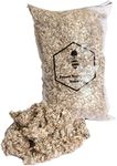 FOREST BEEKEEPING SUPPLY -Hive bee Smoker Fuel | All Natural Cotton Fiber |1 LBS Bag, White / Brown