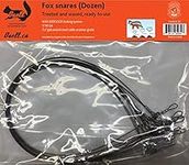 Fox Snares - 12 Pack - Ready to use, Effectively captures Fox - Snare Wire Trapping (KEEFLOCK - Locking System)