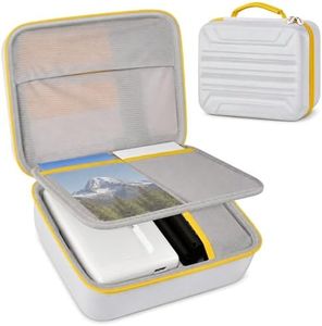 Portable Printer Carrying Case for Kodak Dock Plus 4PASS/ for Kodak Dock 4x6, Photo Paper Organizer with Protective Divider, Bottom Trays and Mesh Pocket for Device, Power Adapter & Papers (Box Only)