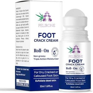 PELIRONE 20% Urea Foot Cream Roll On 50ml | For Dry & Cracked Heels | With 2% Lactic Acid, Olive Oil & Vitamin E | Helps Repair and Moisturise Cracked Heels