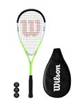 Wilson Blade XP Squash Racket with Wilson Protective Cover & 3 Squash Balls