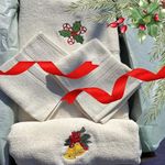 Luzia Christmas Towel Set | Ivory C