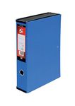 5 Star Office Box File Lock Spring with Ring Pull and Catch 75mm Spine Foolscap Blue [Pack 5]