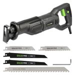 GALAX PRO - 120V, 6.0 Amp Variable Speed Reciprocating Saw with 1-1/8" Stroke Length Cord, 2800 RPM and 6" Max for Wood, Metal, PVC Pipe Cutting
